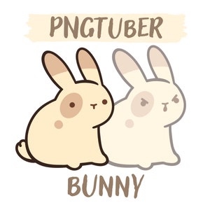 Konijntje, png-knol | Leuk Vtuber-model | Chibi | Konijntje | Konijn | Twitch | Youtube | Stream png-knol klaar voor gebruik
