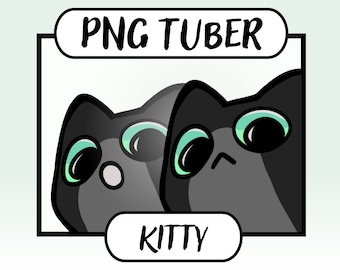 Cat PNGtuber | Cute Vtuber Model | Chibi | Kitty | Twitch | Youtube | Stream PNG Tuber Ready To Use