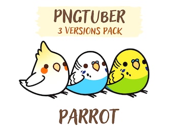 Parrot PNGtuber Pack | Cute Vtuber Model | Chibi | Parrot | Twitch | Youtube | Stream PNG Tuber Ready To Use