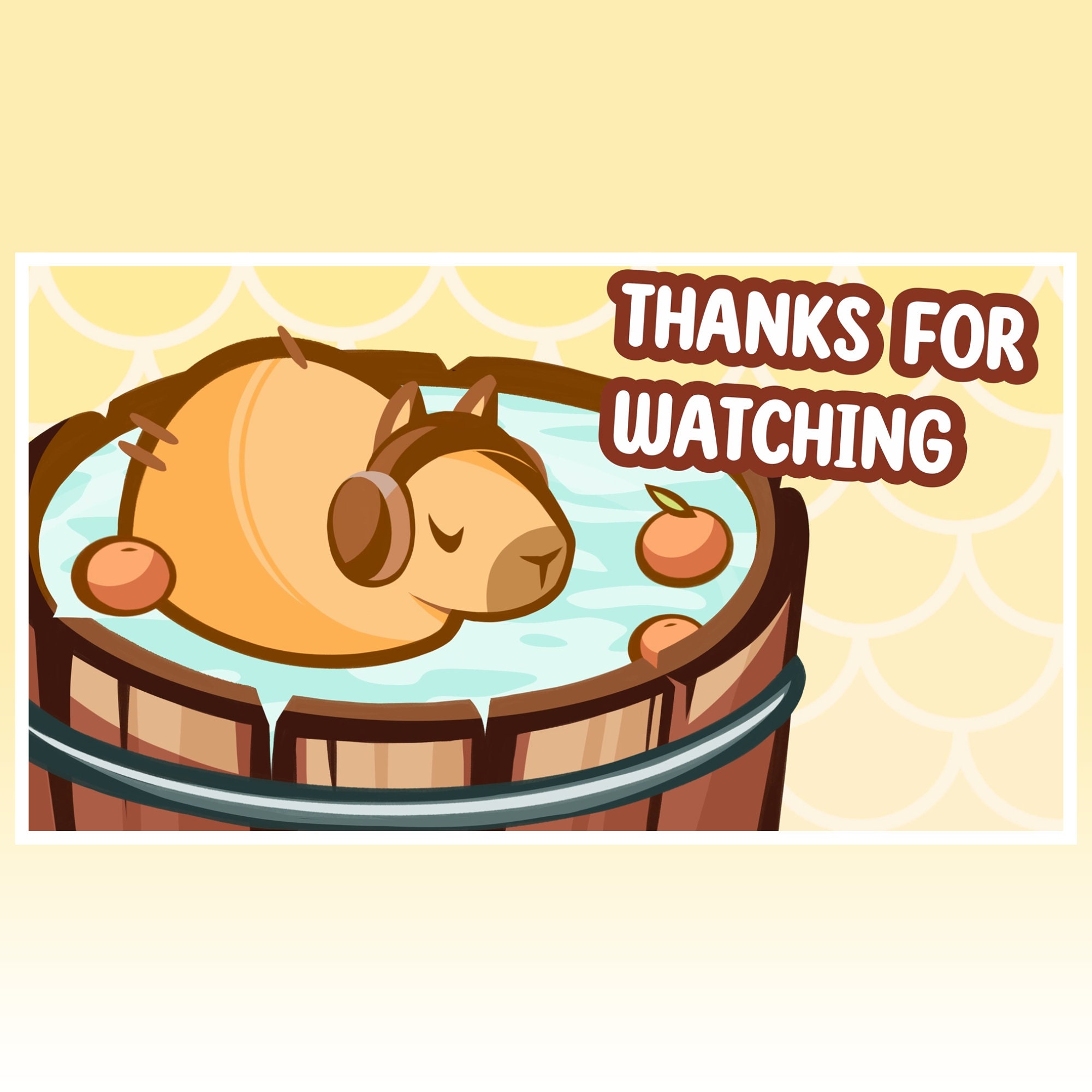 Animated Screens – Capybara | Stream Overlay | Youtube | Twitch | Cute ...