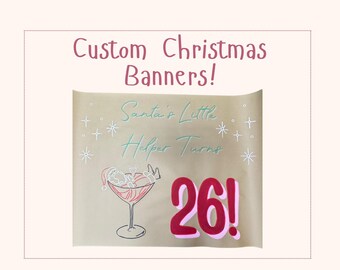 ¡Pancartas navideñas personalizadas!