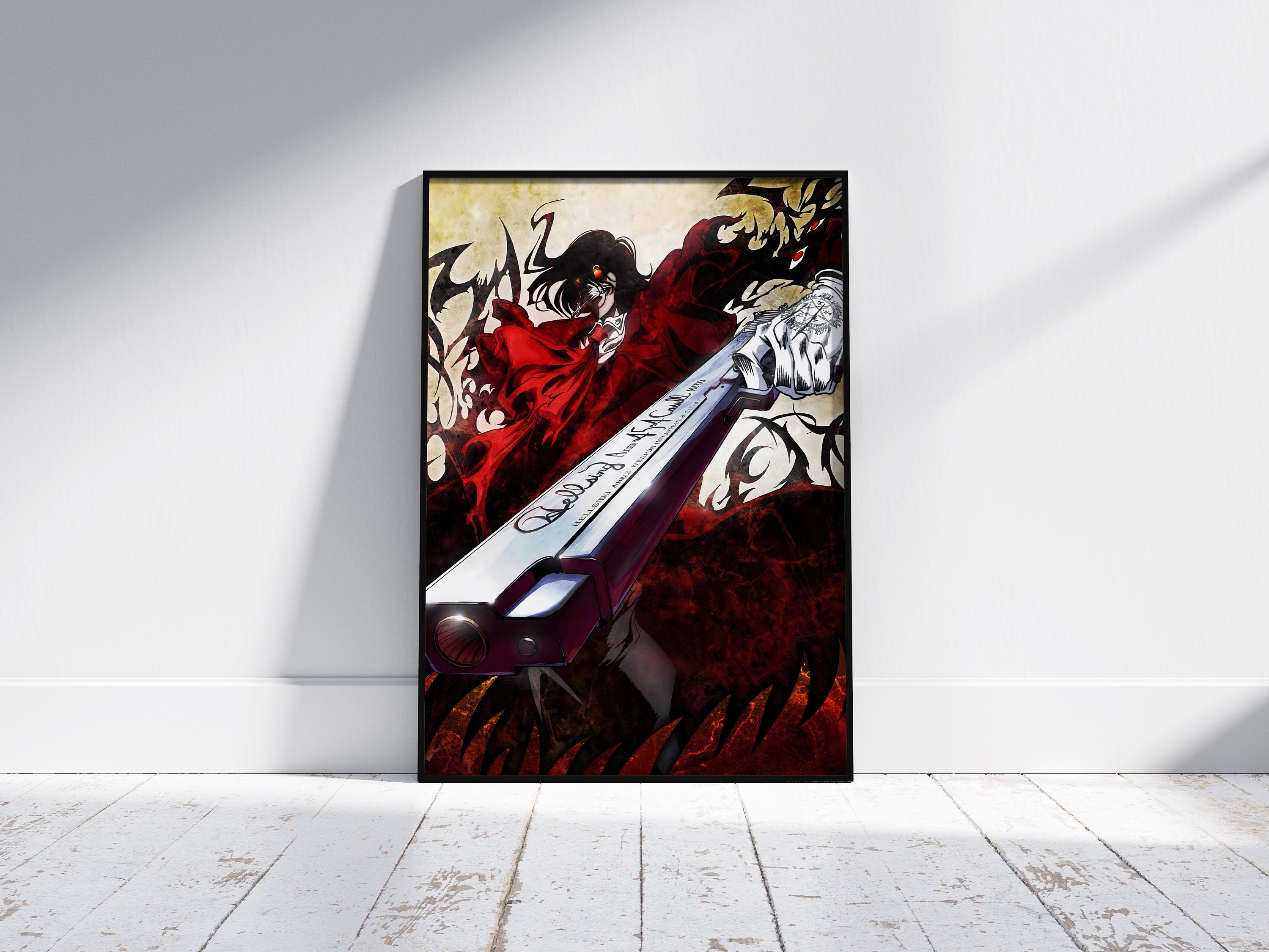 Hellsing Alucard Integra Anime Cross Stitch PDF Pattern