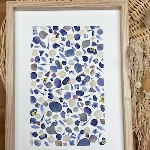 Framed herbarium, nature, flowers, herbarium, dried flowers, herbarium, herbarium frame, plant frame, handmade, decoration, home decor