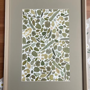 Framed herbarium, nature, flowers, herbarium, dried flowers, herbarium, herbarium frame, plant frame, handmade, decoration, home decor