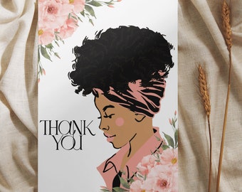 Thank You Card For African American Women