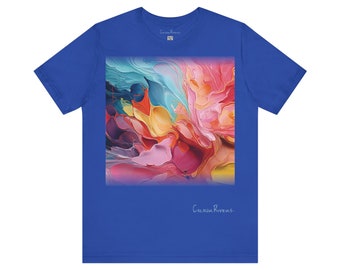 Colour Rivers - Enchanted Streams - T-Shirt Unisex on 5 Colours - 6 Sizes - Reflect Positivity through Energizing Wear