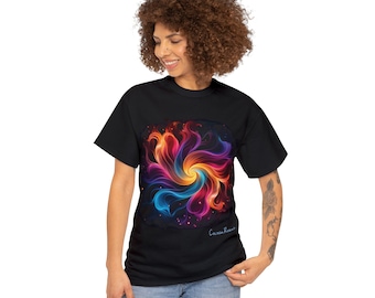 Colour Rivers - Stripes of Glory by MightySouls - Petal Stripes - Unisex - Reflect Positivity through Energizing Wear - Color T-Shirt