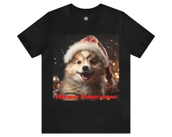 Christmas Baby Husky - Merry Christmas T-Shirt- Unisex - Baby Husky T-Shirt - Husky Puppy T-Shirt