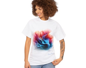 Colour Rivers - Stripes of Glory by MightySouls - Blissful Petal - Unisex - Reflect Positivity through Energizing Wear - Color T-Shirt