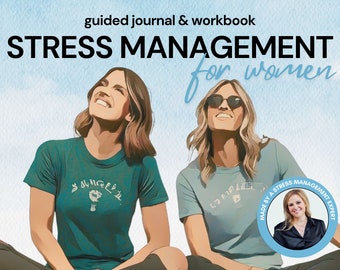 Límites y equilibrio: diario de gestión del estrés para mujeres / Herramientas de resiliencia / Libro de ejercicios para aliviar la ansiedad