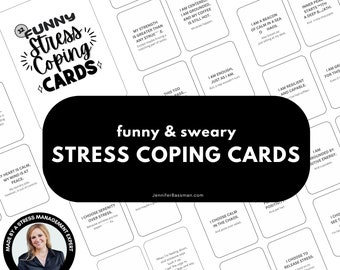 Tarjetas para afrontar el estrés: divertidas tarjetas de afirmación para aliviar el estrés y desarrollar resiliencia