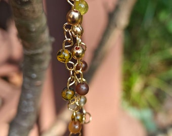 Agate beaded bracelet