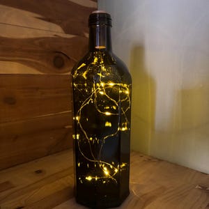 Amber Octagon Bottle Light