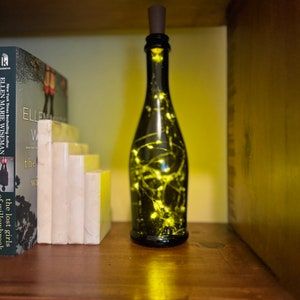 Small Amber Bottle Light