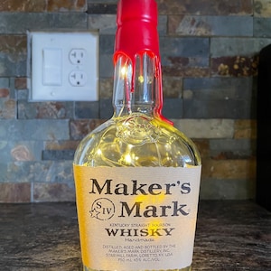 Maker’s Mark Whiskey Bottle Light