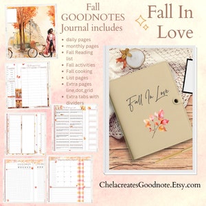 Fall In Love Goodnotes Journal