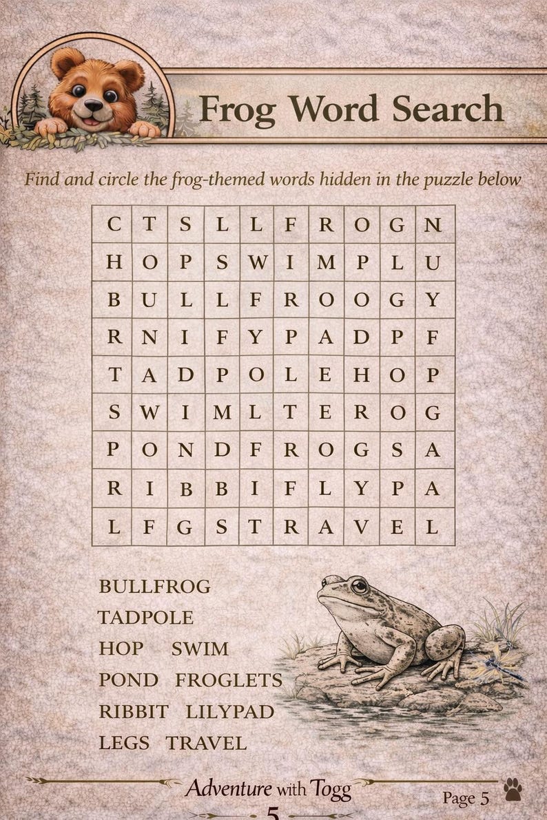 Frog Life Cycle Printable Activity Pack | Kids Homeschool Science Unit ...