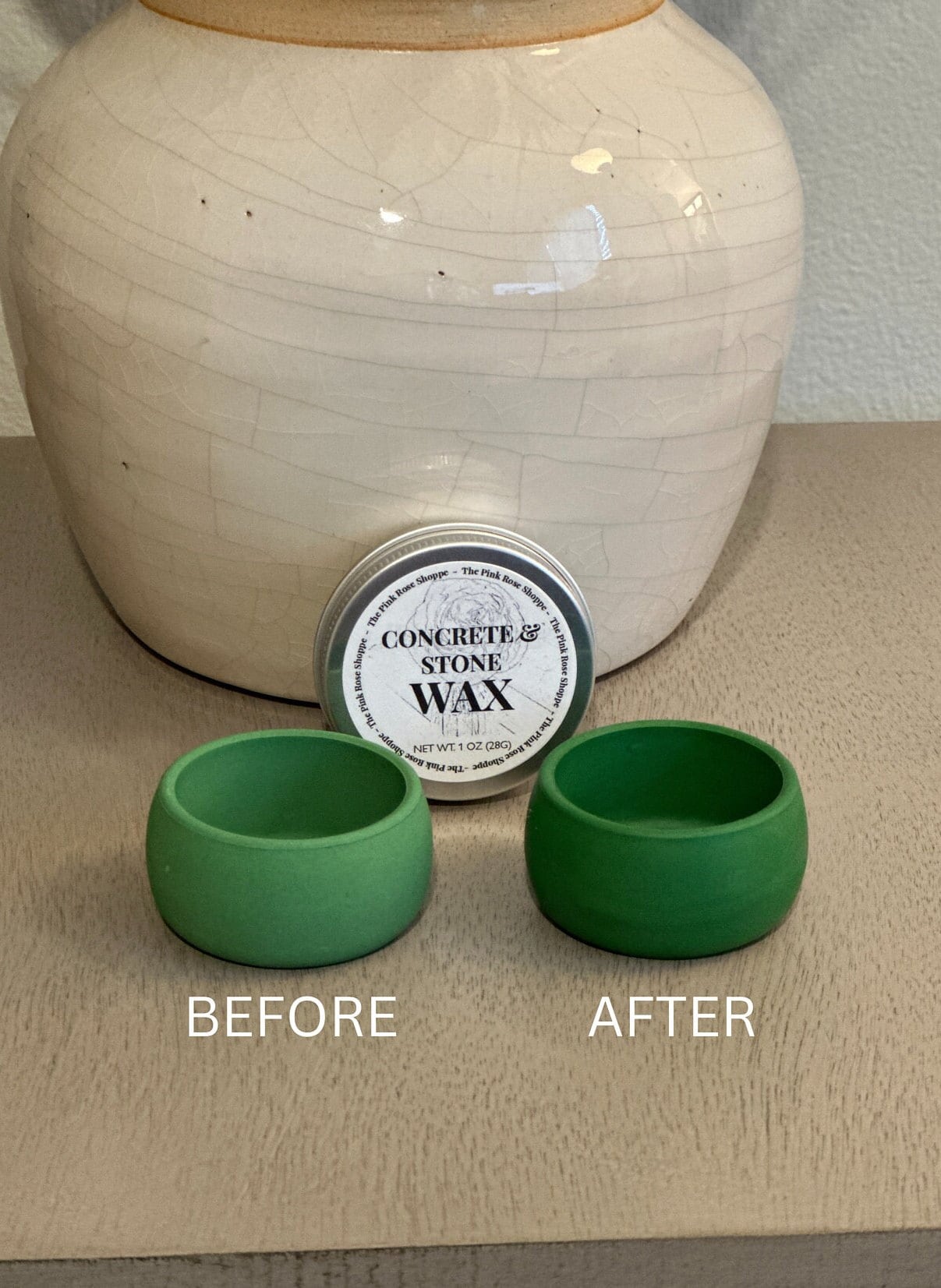 ジェスモナイト + コンクリート仕上げ用 1 オンス ワックス、ジェス