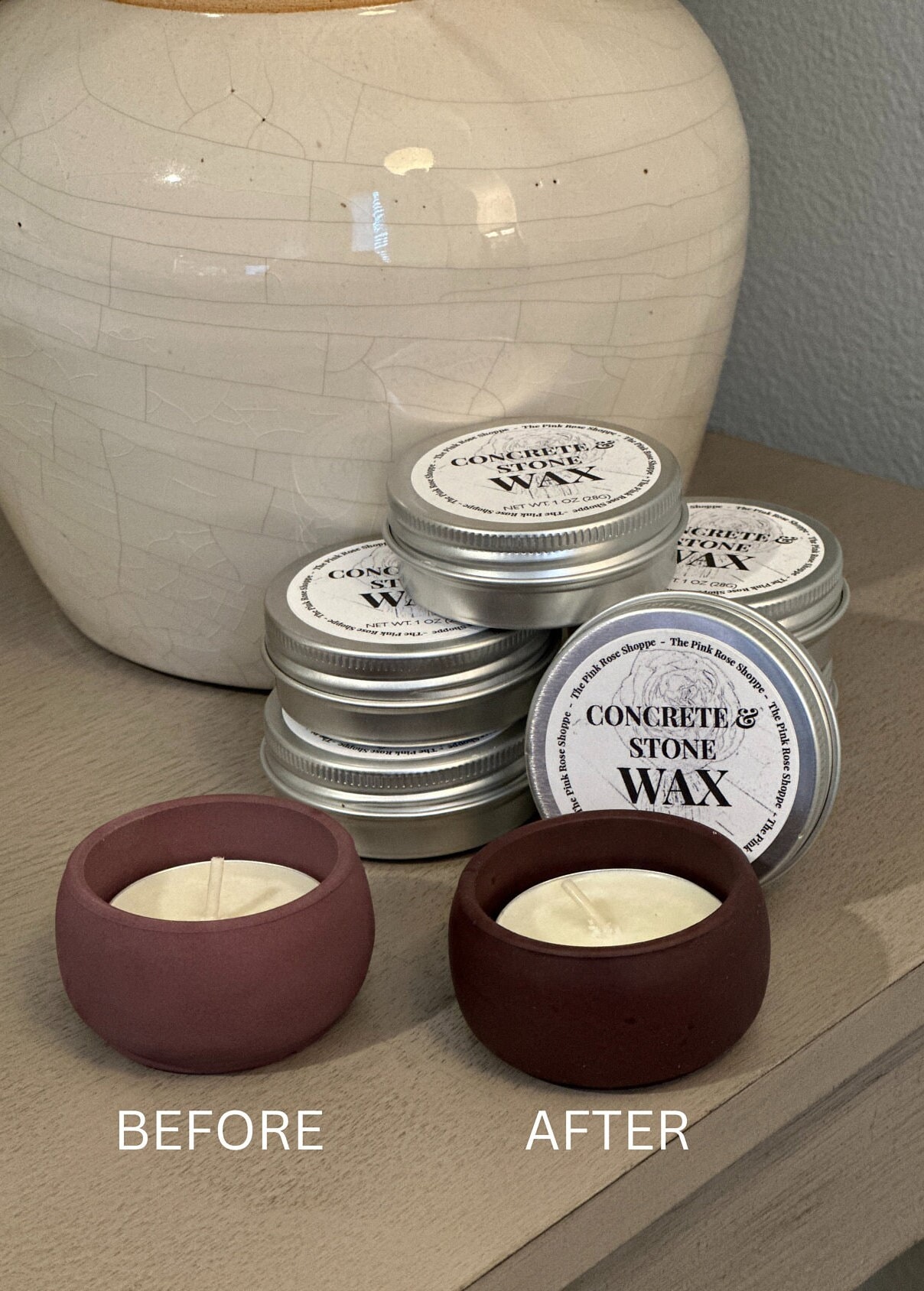 ジェスモナイト + コンクリート仕上げ用 1 オンス ワックス、ジェス