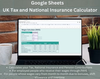 Tax and National Insurance calculator | 2023-2024 PAYE | UK Income tax| Pension Calculator| Personal Finance| Budgeting tool
