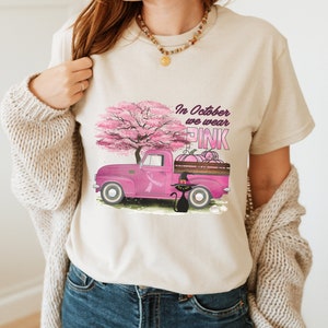 Apoio do cancro camiseta de &lt;br&gt; Entrega Rápida? Dia do cancro da mama camiseta de &lt;br&gt; Entrega Rápida? Caminhão cor-de-rosa camiseta de &lt;br&gt; Entrega Rápida? Camisa do apoio da mulher | camisa do outono | Camisa de apoio ao câncer de mama