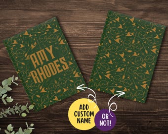 Diario de gafas de Elphaba: Cuaderno de líneas rayadas personalizado para aficionados al teatro musical