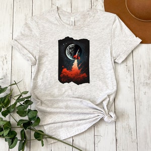 Celestial Voyage Tee: Starship Astro Adventure, Galactic Dreams