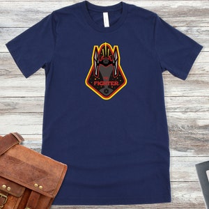 Tie Fighter Patchworks: Imperial Style,Sci-fi tee, Space shirt, Futuristic, Geeky wear, Retro sci-fi,