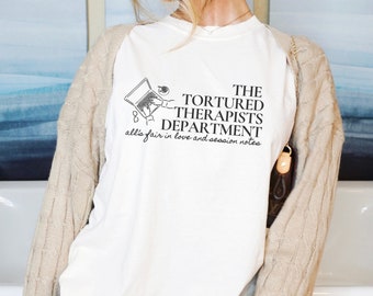 TPD Therapist Shirt Therapy Notes Progress Notes Physical Therapy Respiratory Therapist Tshirt School Psychologist Tee Tortured Poets Shirt