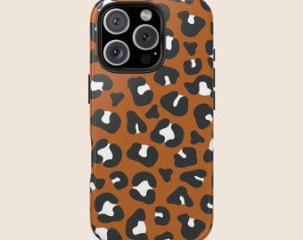 Leopard Print Phone Case IPhone 16 Pro Case Protective Preppy Cell Case Fall Downtown Girl Dark Coquette Accessories S24 S23 Top Trending