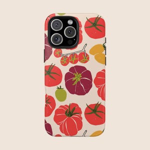 Tomato Phone Case Fisherman Aesthetic Italian Summer IPhone 16 Pro Case Protective Mediterranean Phone Cases Coastal Preppy La Dolce Vita