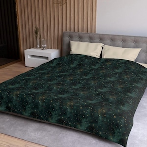Whimsigoth Duvet Cover Celestial Queen King Twin Twin XL Dark Boho Duvet Cover Goth Bedding Cute Aesthetic College Apartment Dopamine Decor