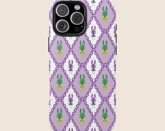 Mardi Gras Phone Case Crawfish New Orleans IPhone 17 16 15 Max Pro Tough Case Samsung S25 S24 S23 Galaxy Ultra Plus Preppy Trendy Mardigras
