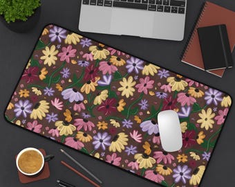 Tappetino da scrivania Cottagecore Surprise Song Piano Floral Tappetino da scrivania carino Set acustico Tappetino da scrivania estetico Articolo più venduto Decorazione per cubicoli Tappetino per mouse grande