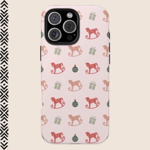 コケット クリスマス iPhone ケース 16 15 14 13 12 Max Pro ピンク くるみ割り人形 タフケース Samsung S24 S23 S22 Galaxy Ultra Plus トップトレンド プレッピー