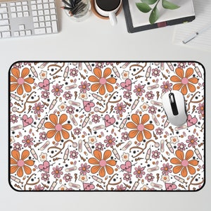 Cute Desk Mat Aesthetic Office Decor Pink Pastel Medical Nurse Print Cozy Co Worker Doctor Office Gift Present for Hospital Admin Staff