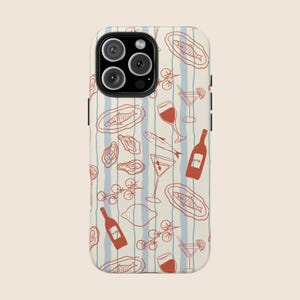 Sardine Phone Case Fisherman Aesthetic Coquette IPhone 16 Case Protective Sardine Tinned Fish Phone Cases Coastal Preppy Dolce Vita Summer