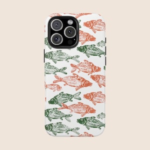 Sardine Phone Case Fisherman Aesthetic La Dolce Vita IPhone 16 Pro Protective Sardine Tinned Fish Phone Cases Coastal Preppy Italian Summer
