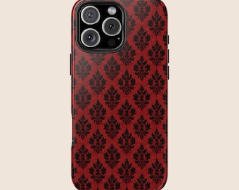 Funda gótica para iPhone 17, 16, 15 y 14, estética Castlecore roja, negra, Samsung S25 y S24 Ultra, funda de tendencia, bruja, capricho, gótico, grunge.