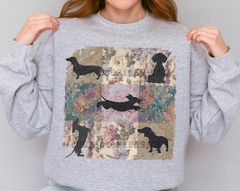 Dachshund Sweatshirt Dachshund Mom Crewneck Sweater Dachshund Lover Gift Weiner Dog Mom Shirt Doxie Mom Boho Fall Apparel Top Trending Items