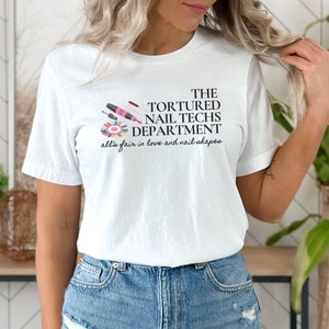 TPD Nail Tech-cadeaus Martelde Nail Techs-afdeling Shirt Nail Business T-shirt Nail Tech schort Planningssjabloon Nail Tech Klantenkaarten