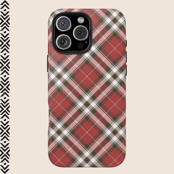 スマートフォン・携帯電話 Holiday Tartan iPhone 16e ケース