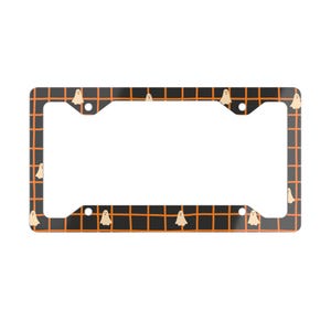 Halloween License Plate Frame Metal Goth Car Accessories Gothic Vehicle Decor Vanity Plate 16th Birthday Gift Front License Plate Holder Y2k