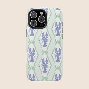 Lobster Phone Case Fisherman Aesthetic Coquette IPhone 16 Case Protective Sardine Tinned Fish Phone Cases Preppy Dolce Vita Summer Seashell