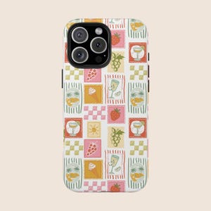 Sardine Phone Case Fisherman Aesthetic Italian Summer IPhone 16 Pro Case Protective Mediterranean Phone Cases Coastal Preppy La Dolce Vita