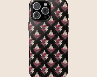 Goth Handyhülle Gothic IPhone 17 16 15 Floral Castlecore ästhetik schwarz Samsung S24 S23 Ultra Trending Handyhülle Witch Whimsigoth Grunge