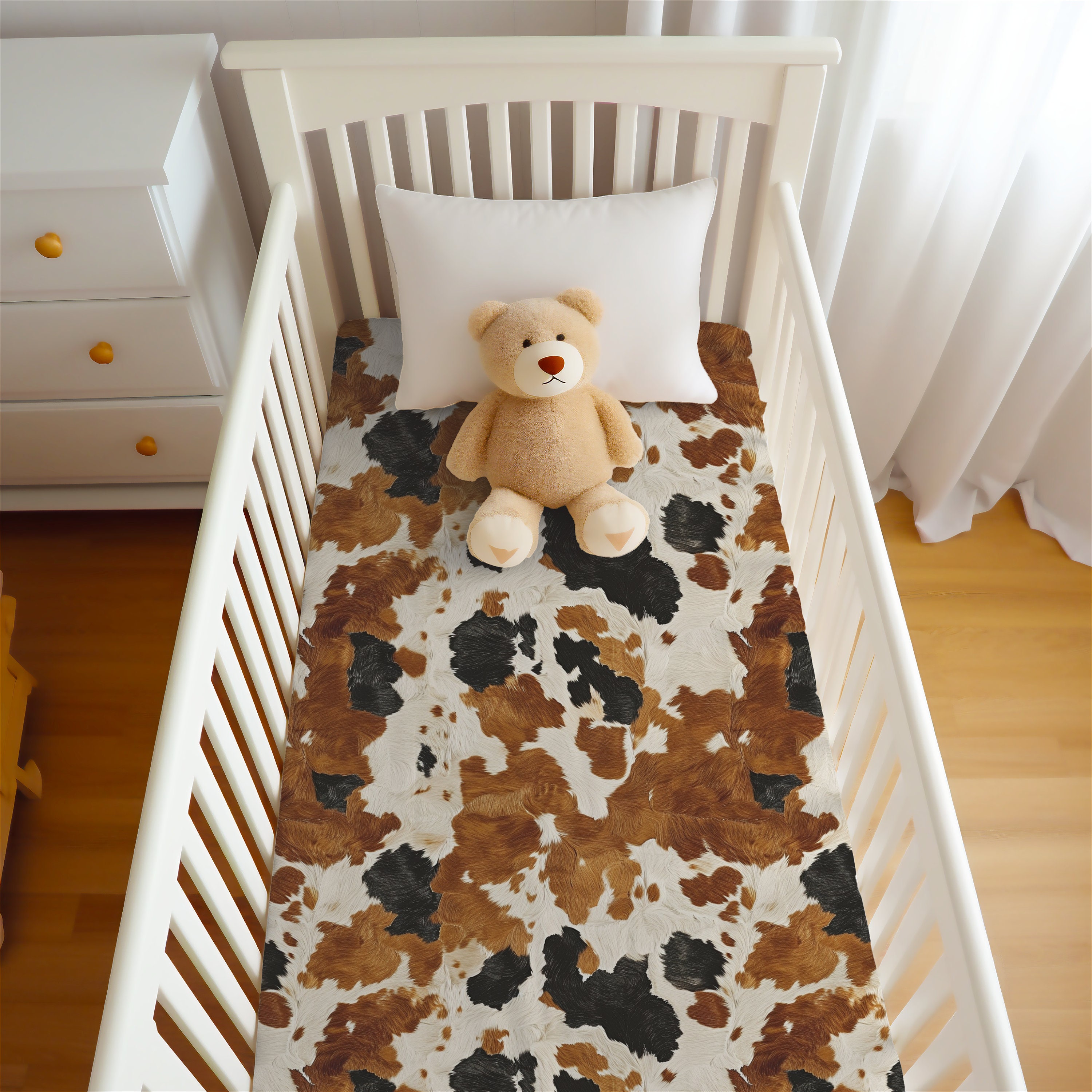 Cowhide Crib Bedding Etsy