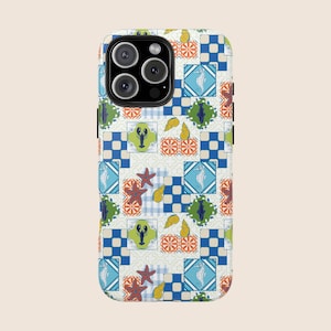 Sardine Phone Case Fisherman Aesthetic Italian Summer IPhone 16 Pro Case Protective Mediterranean Phone Cases Coastal Preppy La Dolce Vita