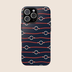 Étui pour téléphone nautique style pêcheur inspiré de l'océan, étui de protection pour téléphone portable sardine, style BCBG, côtier