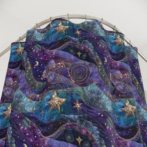 Whimsigoth Shower Curtain 90s Celestial Sun Moon Bathroom Decor Celestial Star Cottagecore Fairy Grunge Goblincore Decor Fairycore Bath Room